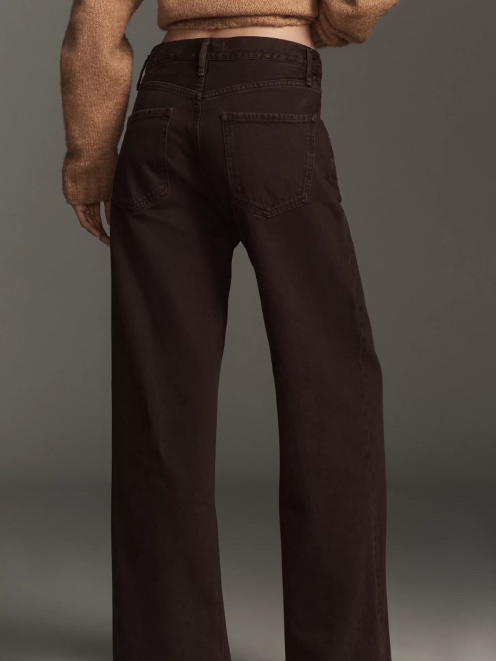 AGOLDE Ren High Rise Wide Leg Ankle Jeans in Sloe Berry size 28 - Picture 4 of 12